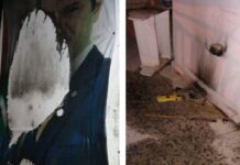 L'attaque au cocktail molotov de la permanence du Parti Kataëb à Sin el Fil. Source photo: Kataeb.org