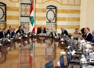 Liban: Le Conseil des Ministres approuve la nomination de 4 nouveaux membres du Conseil Militaire Le Conseil des ministres du 21 mars 2019 présidé par le Général Michel Aoun. Crédit Photo: Dalati & Nohra