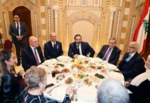 Le diner à la maison du centre, mercredi 20 mars 2019. Crédit Photo: Dalati & Nohra