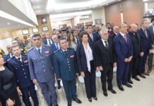 La Ministre de l'Intérieur Raya Hassan, lors d'une cérémonie d'hommage à la défense civile libanaise. Crédit Photo: Dalati & Nohra