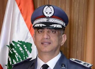 Le général Imad Othman, commandant des Forces de Sécurité Intérieure. Source Photo: http://www.isf.gov.lb/