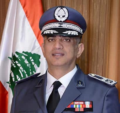 Le général Imad Othman, commandant des Forces de Sécurité Intérieure. Source Photo: http://www.isf.gov.lb/