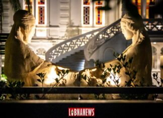 Les premières statues de la Place des Martyrs, actuellement au Musée Sursock, Beyrouth. Crédit photo: François el Bacha, pour Libnanews.com. Tous droits réservés.