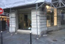 Le saccage de l'Office du Tourisme du Liban à Paris par les Gilets Jaunes, le 16 mars 2019. Source Image LBCI