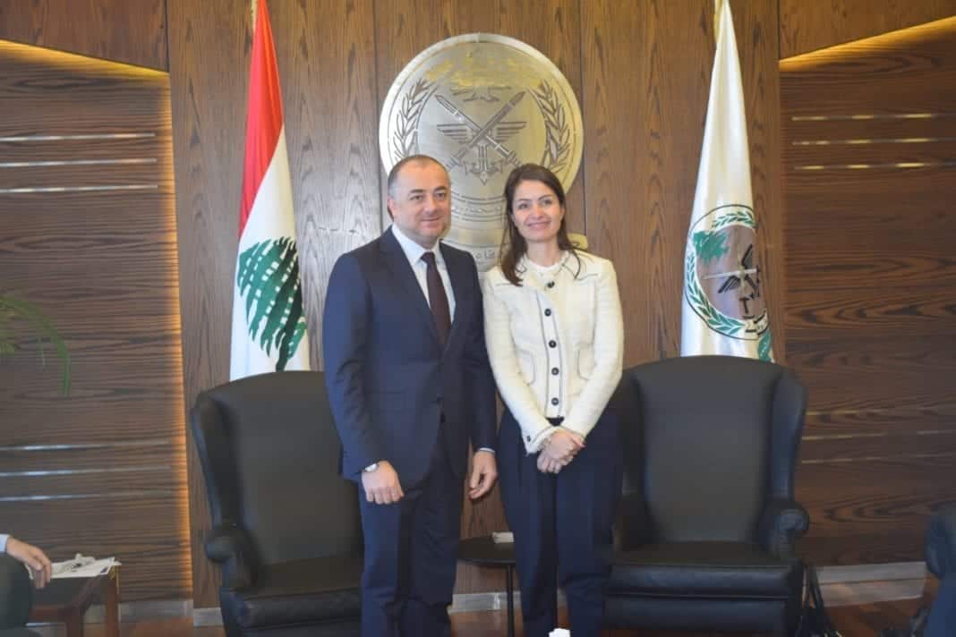 EU Ambassador Christina Lassen meets with Minister of Defence Elias Bou Saab