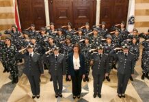 Raya Hassan, Ministre de l'Intérieure fête la fête des mères. Crédit Photo: Internal Security Forces