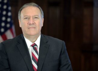 Le secrétaire d'état américain Mike Pompeo. Source Image: Wikipedia