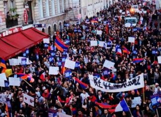La commémoration du Génocide Arménien en France. Source Photo: de l'auteur