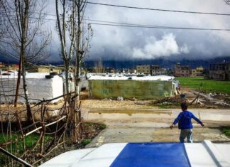 Refugee camp in the Bekaa Valley. Anaïs Ortega, Author provided