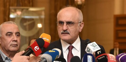 Le Ministre des Finances Ali Hassan Khalil au Parlement. Crédit Photo: Parlement Libanais