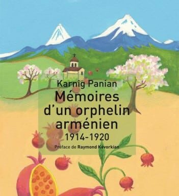 La couverture du Livre de Karnig Panian, mémoires d'un orphelin arménien 1914 -1920