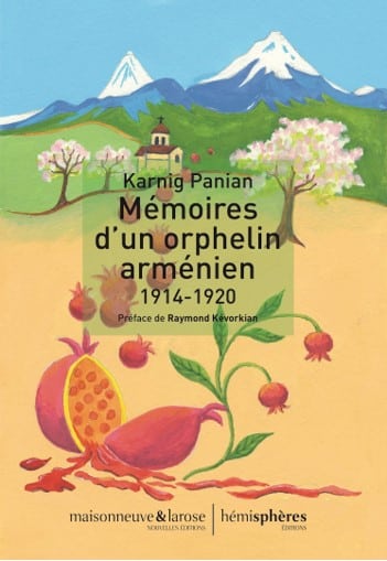 La couverture du Livre de Karnig Panian, mémoires d'un orphelin arménien 1914 -1920
