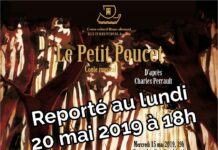 Ajournement du conte musical "Le Petit Poucet" au lundi 20 mai à 18 au Lycée.