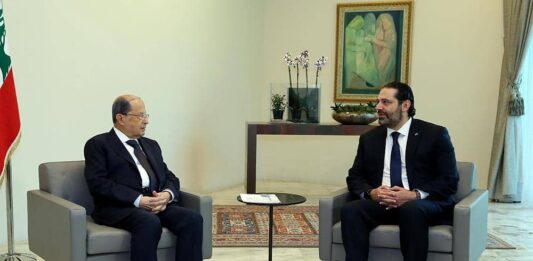 La réunion du Conseil des Ministres a été précédée par la rencontre entre le Président de la République, le Général Michel Aoun et son Premier Ministre Saad Hariri. Crédit Photo: Dalati & Nohra