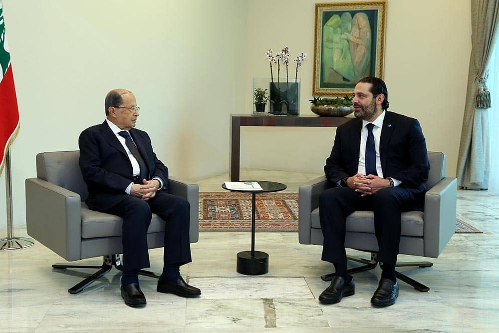 Le budget 2019 adopté par le Conseil des Ministres La réunion du Conseil des Ministres a été précédée par la rencontre entre le Président de la République, le Général Michel Aoun et son Premier Ministre Saad Hariri. Crédit Photo: Dalati & Nohra