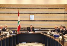 Le conseil des Ministres du 2 mai 2019 au Grand Sérail sous la Présidence du Premier Ministre Saad Hariri. Crédit Photo: Dalati & Nohra