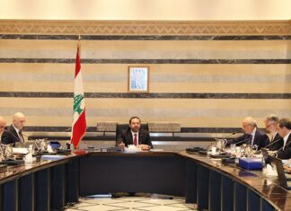 Le conseil des Ministres du 2 mai 2019 au Grand Sérail sous la Présidence du Premier Ministre Saad Hariri. Crédit Photo: Dalati & Nohra