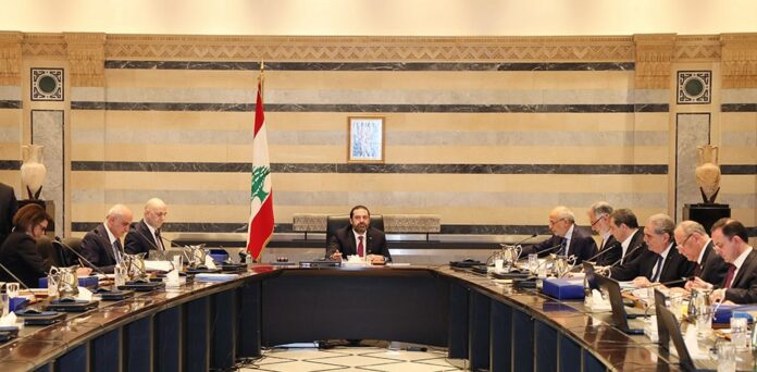 Le conseil des Ministres du 2 mai 2019 au Grand Sérail sous la Présidence du Premier Ministre Saad Hariri. Crédit Photo: Dalati & Nohra