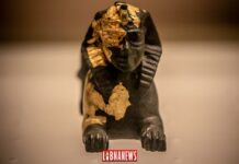 Líbano / Historia: Fenicia y Egipto, una vieja historia compuesta de cuentos y leyendas Estatuilla de bronce. Museo Nacional de Beirut. Crédito de la foto: François el Bacha para Libnanews.com. todos los derechos reservados