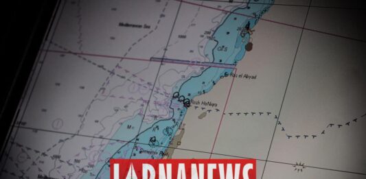 La carte de la zone revendiquée par le Liban et Israël. Crédit Photo: François el Bacha pour Libnanews.com. Tous droits réservés.