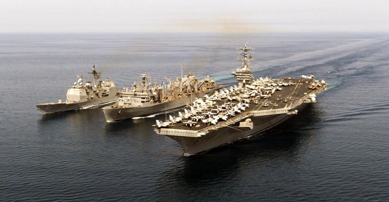 Navire de guerre américains