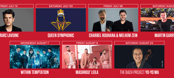 Le programme 2019 du Festival de Baalbeck