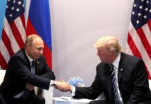 Vladimir Poutine et Donald Trump au sommet de Hambourg. Source Photo: Wikipedia