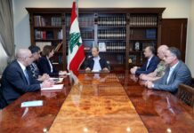 Aoun: L’attentat de Tripoli, un acte de vengeance Le Conseil de la Défense réuni au Palais Présidentiel de Baabda. Crédit Photo: Dalati & Nohra