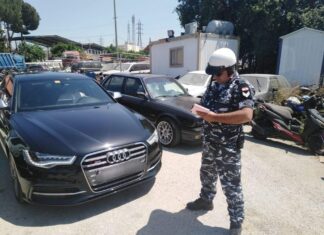 Les FSI interceptent un véhicule roulant à 220 Km/h Le véhicule saisi par les FSI. Source Photo: Page Facebook des FSI