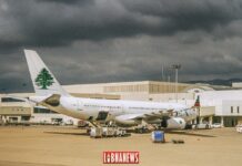 Un avion de la Middle East Airlines (MEA) à l'aéroport international de Beyrouth. Crédit Photo: Libnanews.com