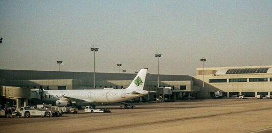 Un avion de la MEA à l'aéroport international de Beyrouth.