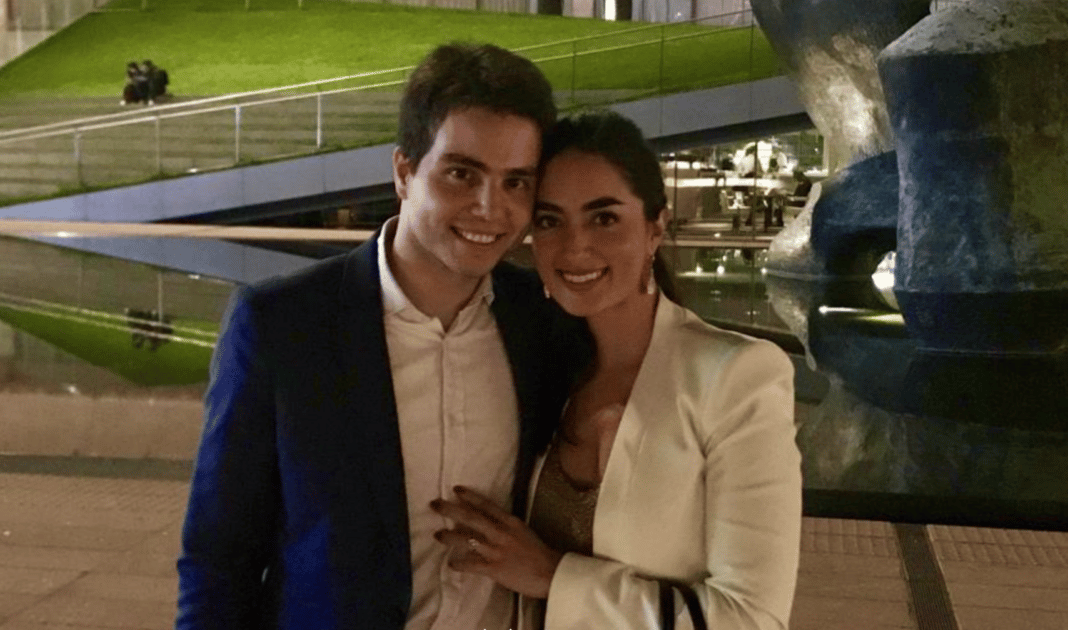 Abdallah Salam et Marie-Joe Abi Nassif, nouvellement unis via le mariage civil au Liban.