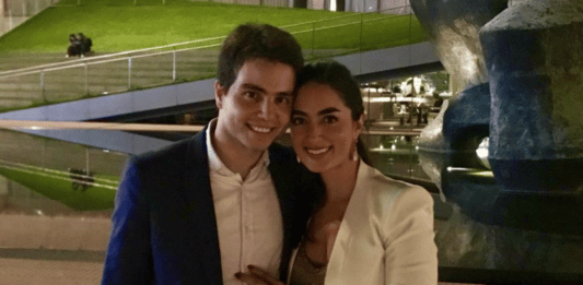 Abdallah Salam et Marie-Joe Abi Nassif, nouvellement unis via le mariage civil au Liban.
