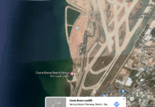 Capture d'écran de google map: la décharge de Costa Brava