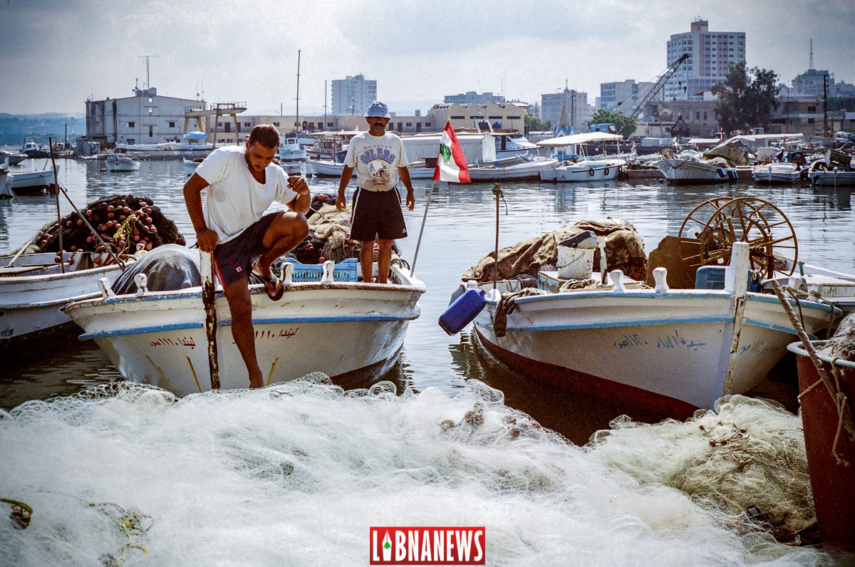 Le port de Tyr maintient une activité traditionnelle de pêche. Crédit Photo: Libnanews.com