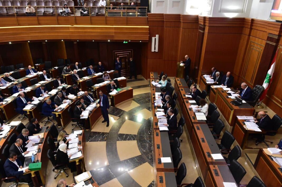 La session du Parlement consacrée à l'adoption du Budget 2019. Vendredi 19 juillet 2019. Crédit Photo: Parlement Libanais