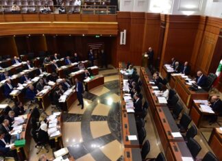 La session du Parlement consacrée à l'adoption du Budget 2019. Vendredi 19 juillet 2019. Crédit Photo: Parlement Libanais