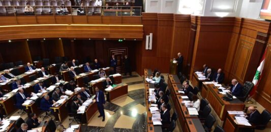 La session du Parlement consacrée à l'adoption du Budget 2019. Vendredi 19 juillet 2019. Crédit Photo: Parlement Libanais