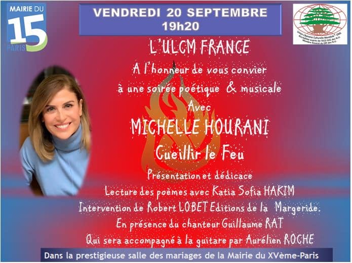 « Cueillir le feu » sous le ciel de Paris avec Michelle Accaoui Hourani