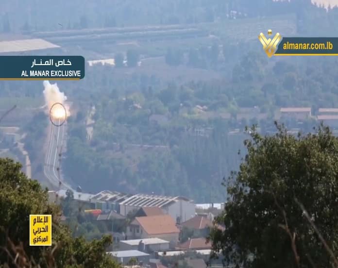 Un extrait de la vidéo de l'opération de représailles du Hezbollah contre les forces israéliennes, diffusée par la chaine Al Manar. Source: Al Manar