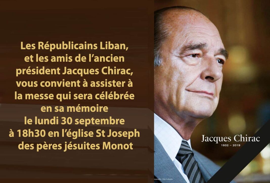 Messe en la mémoire de Jacques Chirac