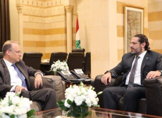 Marshall Billingslea en compagnie de Saad Hariri. Crédit Photo: Dalati & Nohra