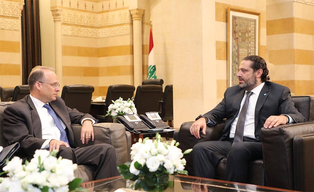 Marshall Billingslea en compagnie de Saad Hariri. Crédit Photo: Dalati & Nohra