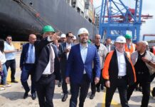 Le Premier Ministre au cours de sa visite du Port de Beyrouth, le 6 septembre 2019. Crédit Photo: Dalati & Nohra