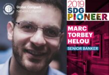 Marc Torbey-Helou, Senior Banker at Banque Libano-Française Represents Lebanon in New York as a 2019 SDG Pioneer