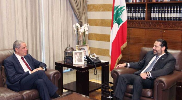 Ambassador of the European Union to Lebanon Ralph Tarraf Meets with Prime Minister Saad Hariri