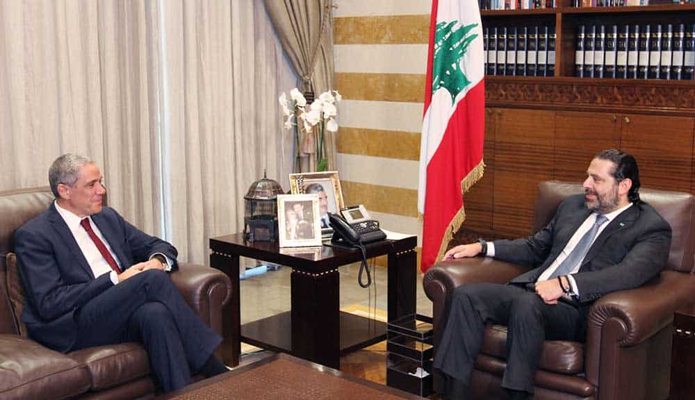 Ambassador of the European Union to Lebanon Ralph Tarraf Meets with Prime Minister Saad Hariri