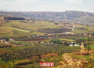 La ville de Khiam vue depuis Marjayoun. Crédit Photo: François el Bacha pour Libnanews.com