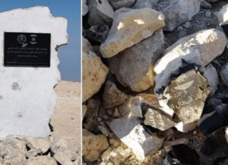 Un monument à la mémoire des martyrs des soldats de l'Armée Libanaise brisé à Qornet Sawda