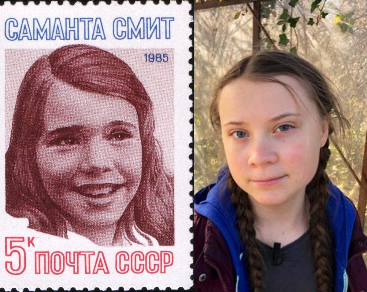 À chaque génération sa cause, mais en fin de compte, il s’agit d’un même combat existentiel, en attendant une Greta Thunberg Libanaise Samantha Smith sur la gauche et Greta Thunberg sur la droite.